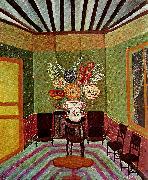 camille van hyfte interior med blommor china oil painting artist